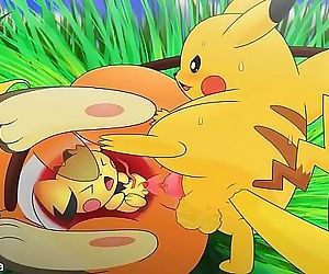 pichu ,pikachu แล้ว raichu ? Mega penetration (hentai) 91 วินาที 720p